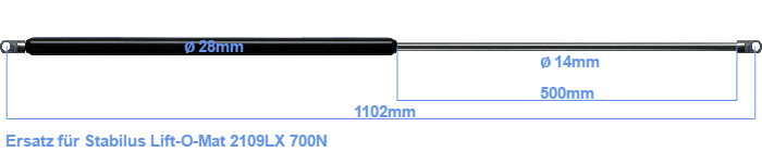 Stabilus Lift-O-Mat 2109LX