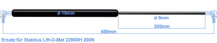Stabilus Lift-O-Mat 2296RH