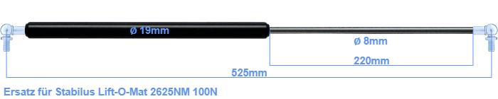 Stabilus Lift-O-Mat 2625NM