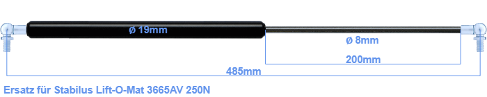 Stabilus Lift-O-Mat 3665AV