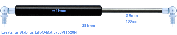 Stabilus Lift-O-Mat 5738VH