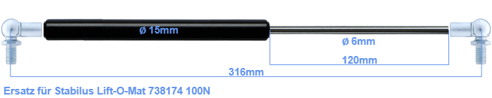 Stabilus Lift-O-Mat 738174