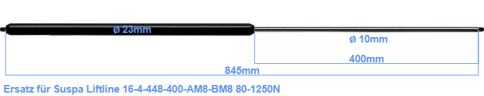 Suspa Liftline 16-4-448-400-AM8-BM8