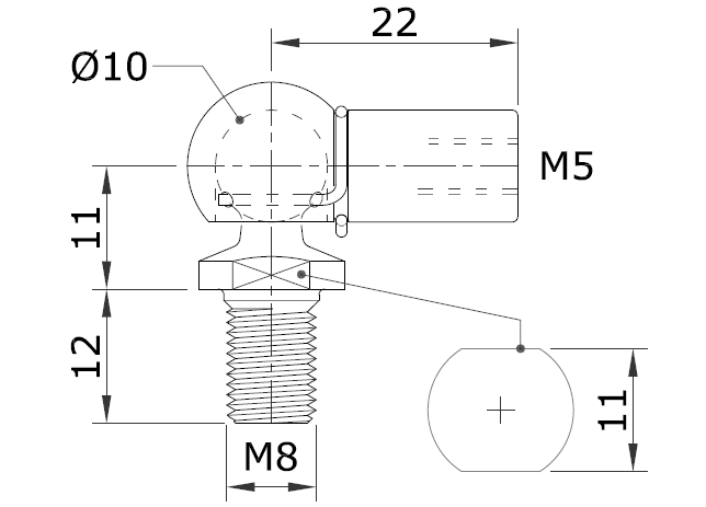 Gasdruckfeder für Lift-O-Mat 250 N Kesseböhmer, Gasfeder