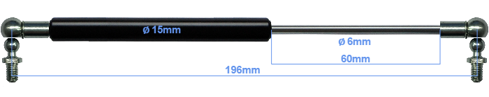 Gasdruckfeder Ersatz für Kesseböhmer Hettich Lift-O-Mat 100N